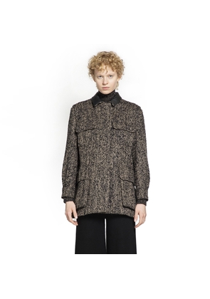 Angio Wool Tweed Safari Jacket