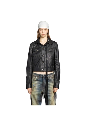 Ilmi Satin Structured Leather Jacket