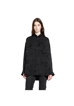 Logo Jacquard Satin Shirt