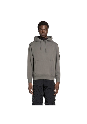 Cotton Diagonal Fleece Hoodie