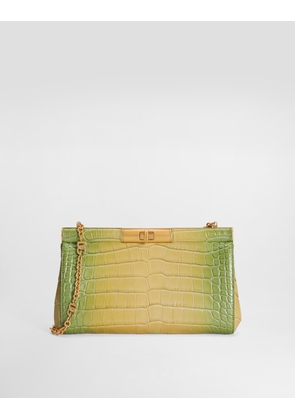 Dolce & Gabbana Marlene Degradé Alligator Shoulder Bag - Woman Shoulder And Crossbody Bags Multicolor Onesize