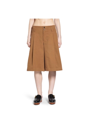 High-Rise Wide Leg Bermuda Shorts