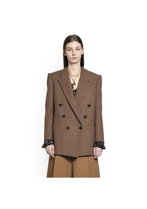 Houndstooth Wool Blazer