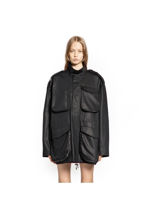 Stretch Cotton Relaxed Parka Jacket