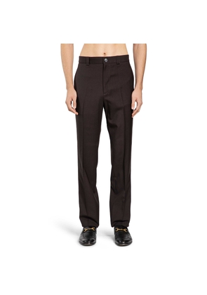 Wool Tailored Trousers with Buttons
