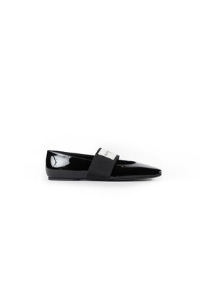 Sliced Square ballerinas in patent leather