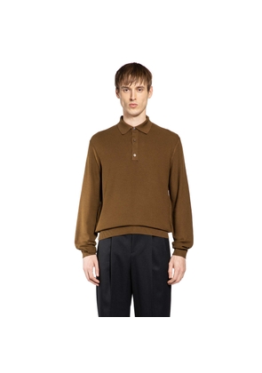 Cotton Silk Knit Polo Shirt