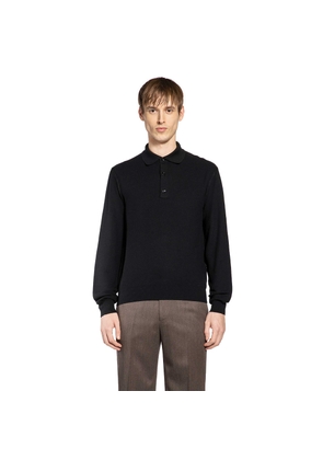 Cotton Silk Knit Polo Shirt