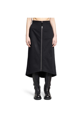 EE72 Cotton Gabardine Midi Skirt