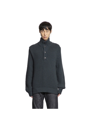 Cashmere Wool Half-Button Sweater