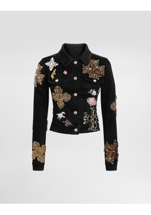 Dolce & Gabbana Denim Jacket - Woman Denim And Jeans Multi-colored 38