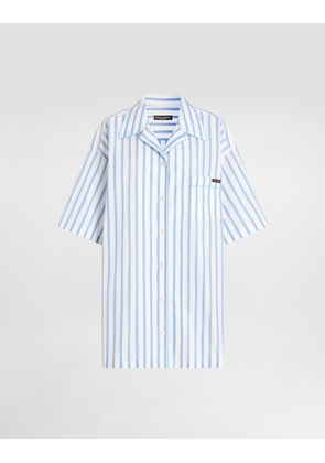 Dolce & Gabbana Striped Poplin Shirt - Woman Shirts And Tops Multicolor 44