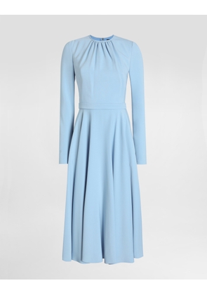 Dolce & Gabbana Structured Cady Dress - Woman Dresses Azure Viscose 40