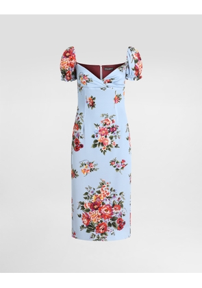 Dolce & Gabbana Flower Bouquet-print Dress - Woman Dresses Multicolor 40