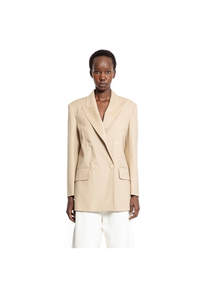 Double-Breasted Blazer in Stretch Canvas