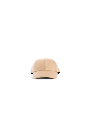 Diagonal Wool Cashmere Canvas Cap