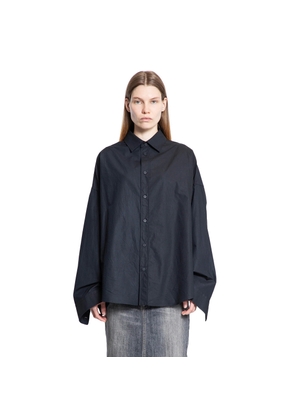 Lace-Up Shirt in Regenartive Cotton Poplin