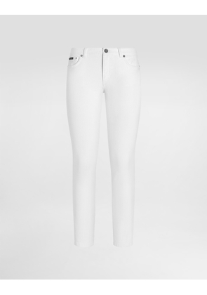 Dolce & Gabbana 5-pocket Stretch Denim Trousers - Woman Denim And Jeans Multi-colored 44