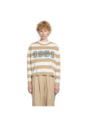 Embroidered wool sweater