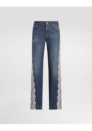Dolce & Gabbana 5-pocket Denim Trousers - Woman Denim And Jeans Multi-colored 44