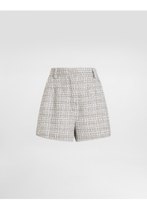 Dolce & Gabbana Lamé Bouclé Shorts - Woman Pants And Shorts Multicolor 40