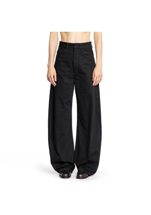 High-Waisted Curved Pants