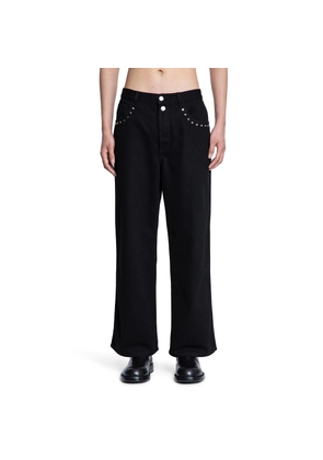 Cropped Stud 5 Pocket Jeans