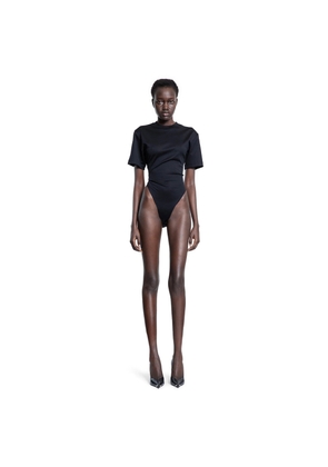 MUGLER WOMAN BLACK BODYSUITS