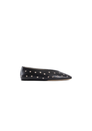 Eyelet Leather Regency Slippers