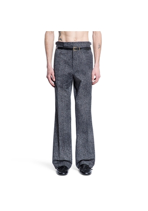 Cotton Gabardine Pants with Printed Belt