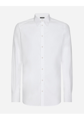 Dolce & Gabbana Cotton Gold-fit Shirt - Man Shirts White Cotton 44