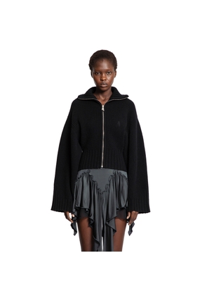 Ribbed Wool Cashmere Cardigan