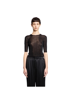 Short Sleeve Top In Viscose Sheer
