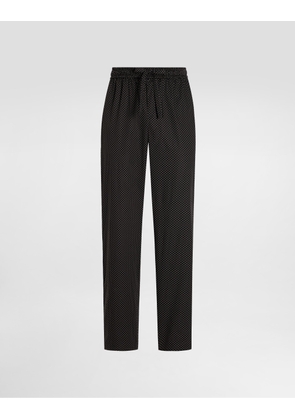 Dolce & Gabbana Micro-designed Joggers - Man Pants And Shorts Multicolor 56