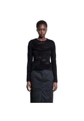 Shredded Cotton and Tulle top