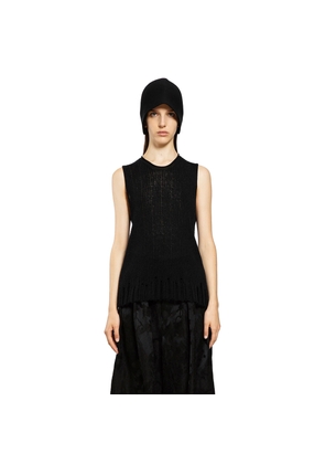 UMA WANG WOMAN BLACK VESTS