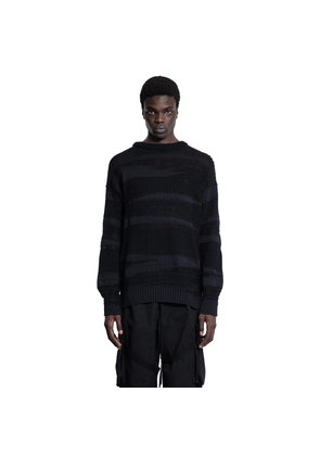 Sriped Multiyarn Cotton Nylon Sweater