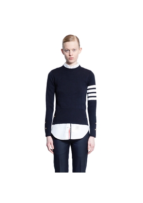 THOM BROWNE WOMAN BLUE KNITWEAR