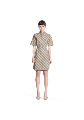 Check Cotton Shirt Dress