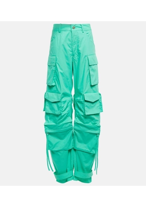 The Attico Fern cotton canvas cargo pants