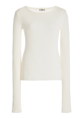 Éterne Long Sleeve Cotton-Blend Top - Moda Operandi