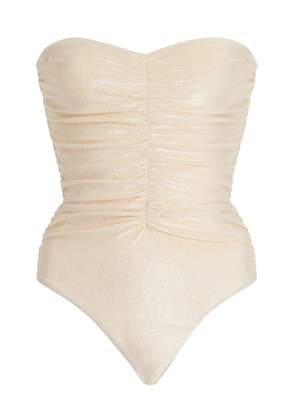 JADE SWIM Yara Ruched One-Piece Swimsuit - Moda Operandi