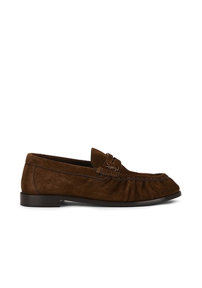 Saint Laurent Le Loafer Supple Mocassin in Dark Havana - Brown. Size 38 (also in 38.5, 39).