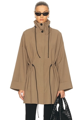TOVE Manet Coat in Khaki - Beige. Size 40 (also in ).