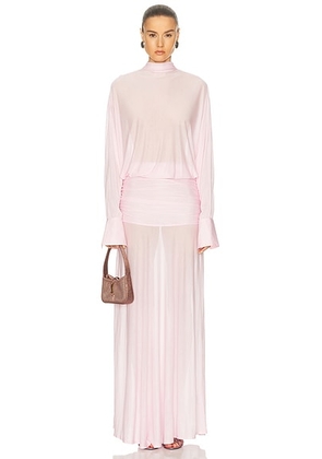 SEROYA Swan Dress in Petal Pink - Pink. Size XL (also in ).
