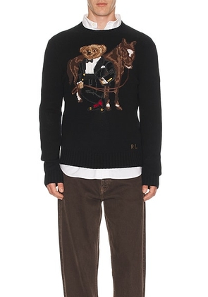 Polo Ralph Lauren Lunar New Year Wool Blend Bear Sweater in Polo Black - Grey. Size L (also in XL/1X).