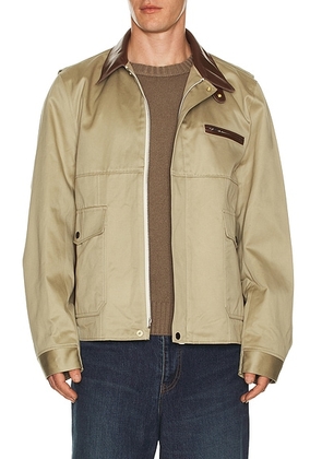 Sacai Cotton Chino Blouson in Beige - Beige. Size 3 (also in 2, 4).