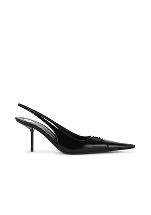 Saint Laurent Babylone Slingback Pump in Nero - Black. Size 39.5 (also in 36.5, 37.5, 38.5, 39, 40, 35, 36, 37, 38, 41).