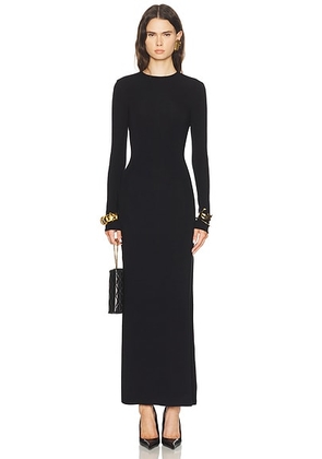 Saint Laurent Long Sleeve Maxi Dress in Noir - Black. Size M (also in L).