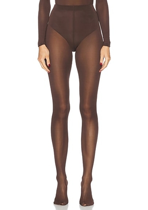 WARDROBE.NYC Sheer Tight in Dark Brown - Chocolate. Size XXS (also in M, XL, XS).